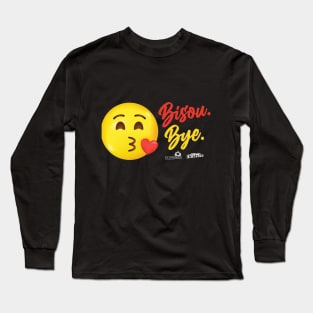 Le tout nouveau t-shirt DEEP STEAK - Bisou Bye ! - Foncé Long Sleeve T-Shirt